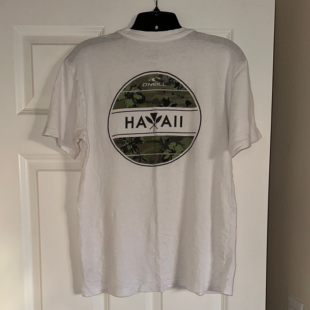 O'Neill Hawaii Graphic T-Shirt - White and Green
